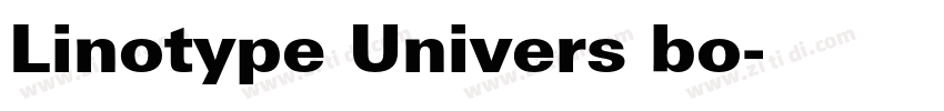 Linotype Univers bo字体转换 Linotype Univers bo字体转换